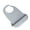 Gray, variant on Food-grade Silicone Adult Bib Waterproof Burp Cloth with Catcher Part Solid Elderly Feeding Apron