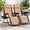 Beige, variant on Set of 2 Extra Wide Adjustable Steel Mesh Zero Gravity Lounge Chairs with Pillows and Cup Holders - Peacock Blue