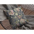 thumbnail image 5 of Friendly Flowers Indoor/Outdoor Pillow in Muted Pink and Gray 18x18, 5 of 9