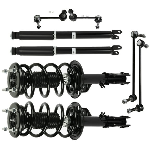 CCIYU Front Strut Spring Assembly Control Arm and Ball Joint Assembly 2016-2018 for Ford Explorer Platinum Sport Utility 4-Door Complete Suspension Kit Fits replace for K750393, 172729, 911330