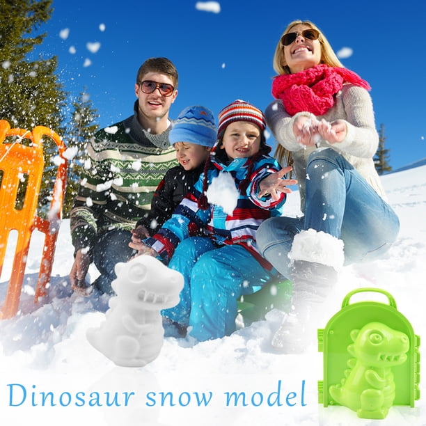 Modelos De Nieve De Dinosaurio Clip para hacer bolas de nieve en forma de dinosaurio 3D deporte divertido para niños actividades al aire libre Sywqhk libre de BPA
