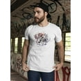 thumbnail image 2 of Splash Paint Cat Face Tee Men's -Image by Shutterstock, 2 of 4