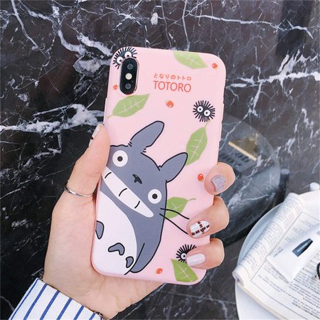 بخاخ تفتيح الشعر for iPhone 6 Case, for iPhone 6s Cover, Cute Cartoon Anime My ... coque iphone xs Neighbour Totoro