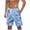 Blue, variant on cllios Mens Swim Trunks 9 Inch Stretch Swimming Shorts Quick Dry Board Shorts without Liner Lightweight Elastic Waisted Drawstring Beach Shorts Summer Hawaiian Shorts for Men