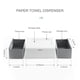 thumbnail image 3 of Soporte para caja de pañuelos de escritorio con cajón Dispensador de toallas de papel Soporte para teléfono móvil Organizador de escritorio Basura, 3 of 8