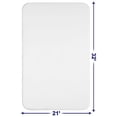 thumbnail image 3 of Alfombra de baño American Soft Linen, 53 x 81 cm, antideslizante, color blanco, 3 of 7