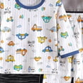 thumbnail image 3 of Ulanda Pajama Sets 2-Piece Long Sleeve Top with Pants Cotton Soft Sleepwear Pjs Set Age 18M-8 Years (Orange, 5-6 Years), 3 of 3