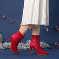 thumbnail image 2 of Botines Slouchy con punta en punta Perphy Rojo 39, 2 of 6
