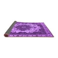 thumbnail image 2 of Ahgly Company Indoor Square Oriental Purple Industrial Area Rugs, 5' Square, 2 of 4