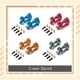 thumbnail image 5 of Ounissouiy 2 piezas RC vehículo tipo C asiento rueda cubo asientos automotriz juguete reparación actualización reemplazo para WL juguete A949 Kits de construcción modelo Oro, 5 of 6