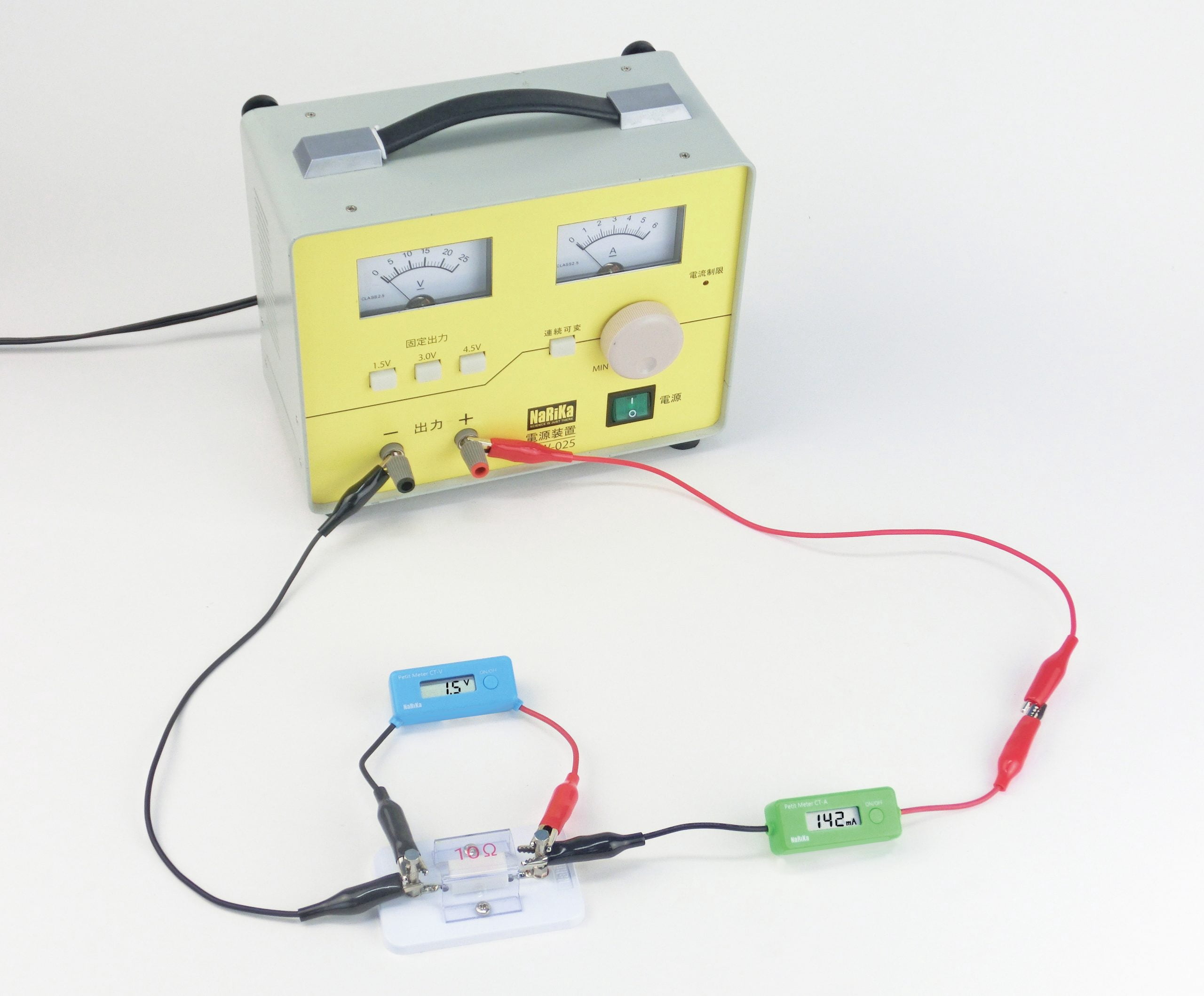 Meter- Voltmeter DC Digital Range 25 V 0.01V. Made by Narika Corporation.