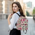 thumbnail image 6 of FORMRS Mini Backpack Purse for Women Travel Daypack Casual Shoulder Bag, Pink Flowers, 6 of 7