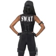thumbnail image 4 of Disfraz Leg Avenue Comandante SWAT Deluxe 7 Piezas Talle M Negro, 4 of 5