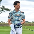 thumbnail image 3 of Balery Sea Marine And Lighthouse Camisa Polo de Hombre con Estampado, de Manga Corta y Tejido Medio, Camisa Tipo Golf Polo-Large, 3 of 6