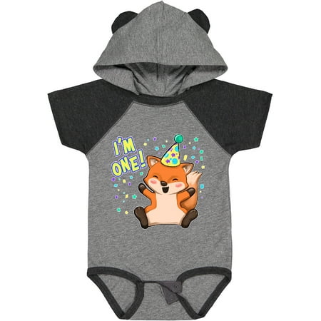 

Inktastic I m One!- Cute Fox Birthday Gift Baby Boy or Baby Girl Bodysuit