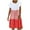 Red dresses for women, variant on Baikeli Cheap Dresses Fashion Women Casual Loose Stripe Patchwork Round Neck Short Sleeves Dress Dress for Women