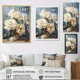 thumbnail image 4 of Designart "Whispering Beige Peonies III" Peonies Floater Framed Wall Art Living Room, 4 of 5