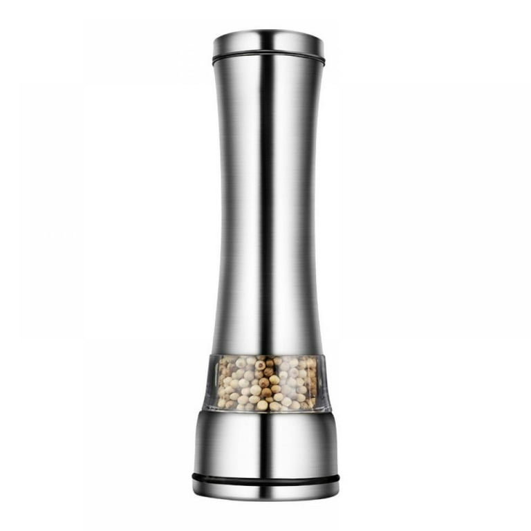 1PC Adjustable Salt Pepper Grinder Stainless Steel Glass Mill