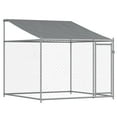 thumbnail image 4 of vidaXL Dog Cage with Roof and Door Gray 13.1'x6.6'x6.6' Galvanized Steel, 4 of 7