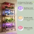 thumbnail image 2 of 6 Pack Grow Light for Indoor Plants, Rechargeable Grow Lights for Indoor Plant Full Spectrum, Wireless Plant Growth Lights for Indoor with Timer & Remote, Stepless Dimming, 2 of 9