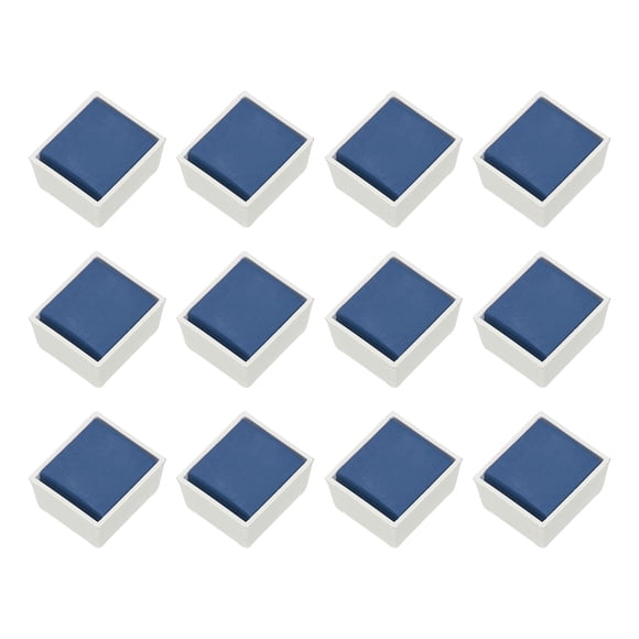 Uxcell 12Pcs Watercolor Paint Refill, 4g Solid State Watercolor Paint Set for Art Crafts Painting Supplies, Sky Blue