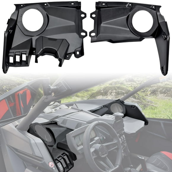 SAUTVS Support de Haut-Parleur Frontal pour Can Am X3, Panneaux de Boîtier de Haut-Parleur Frontal 6.5 Pouces pour Accessoires Stéréo Can-Am Maverick X3 / X3 Max 2017-2024