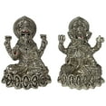 thumbnail image 4 of 999 Pure Silver 2.5-inch Ganesh & Lakshmi / Laxmi Idol / Statue / Murti (Figurine #34), 4 of 8