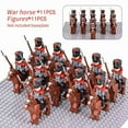 thumbnail image 2 of 10pcs Napoleonic Wars Military Soldiers Building Blocks WW2 Mini Figures French British Fusilier Rifles Weapons Toys For Kids, 2 of 10