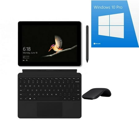 Surface Go Win 10 Pro+Type Cover+Pen+Arc Mouse Bundle (Best Mouse For Surface Pro 4)