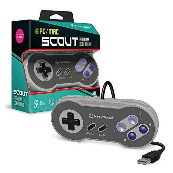 Hyperkin M07300 Scout Premium SNES-Style USB Controller for PC/ Mac