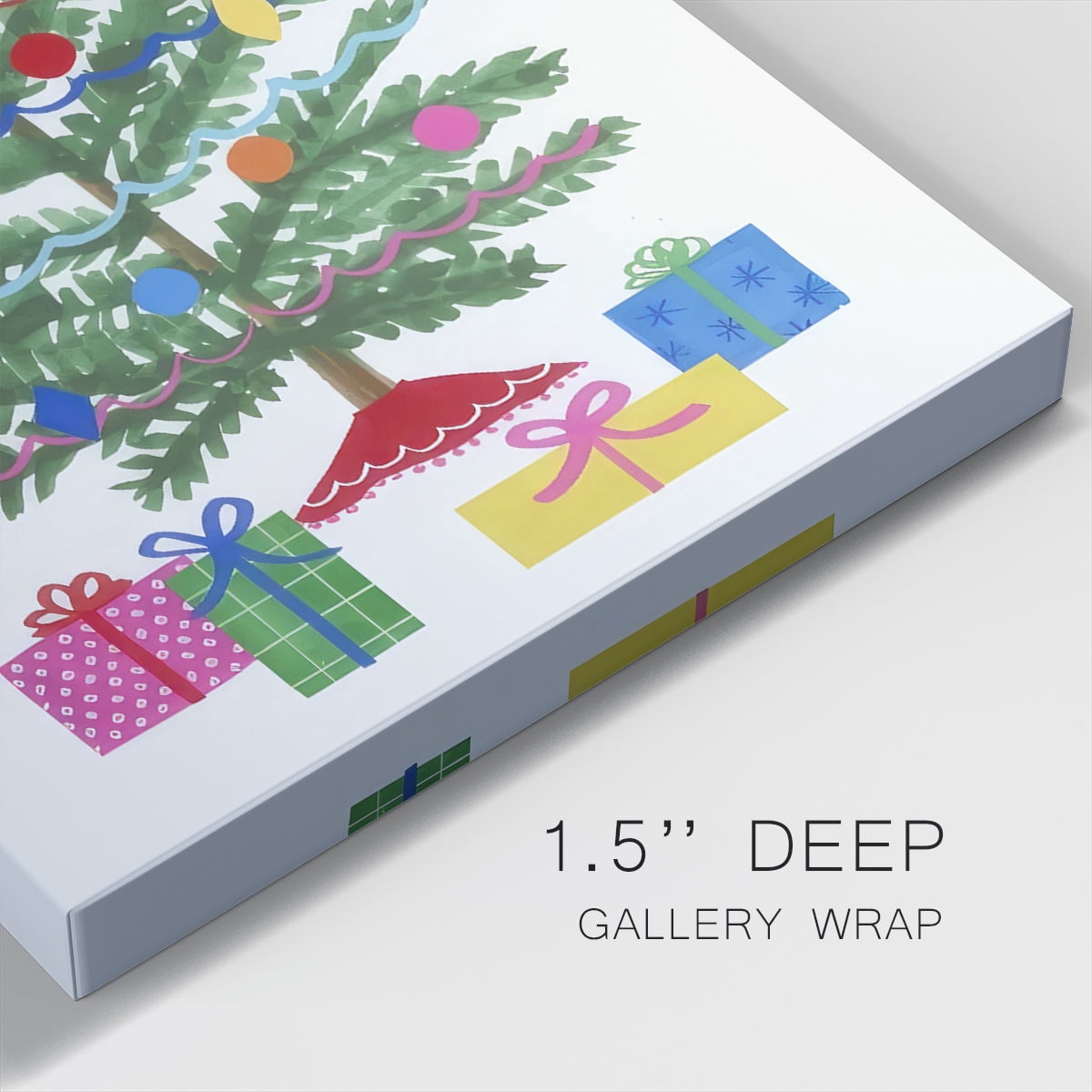 Colorful Christmas Collection B- Gallery Wrapped Canvas
