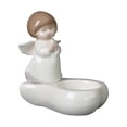 thumbnail image 2 of Estatua de ángel té titular de velas decoración de escritorio escultura de cerámica versátil para centros de mesa de mesa de bodas decorativas Estilo B, 2 of 8