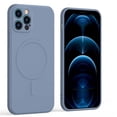thumbnail image 1 of Magsafing funda de carga inalámbrica para iPhone 13 12 11 Pro Max 14 7 8 Plus X Xs Xr silicona líquida magnética a prueba de golpes Coque Tan Jianjun unisex, 1 of 2