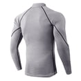 thumbnail image 2 of GZWYHT Mens T-Shirts,Compression Shirt Men's Breathable Sports Winter Underwear Base Layer Top Stight-fitting Long-sleeved Quick-Drying Fitness Top Tshirts Shirts,Workout Shirts Black M, 2 of 6