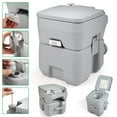 thumbnail image 1 of Sandinrayli Portable Toilet, 5 Gallon 20L for RV, Camping, Boating and Outdoor, Gray, 1 of 10