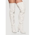 thumbnail image 2 of Women's Thigh High Pointed Toe Block Heel Boots, 2 of 3