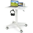 thumbnail image 1 of Costway Mobile Ordinateur Portable Chariot Pneumatique Réglable Debout Bureau Podium Porte-Gobelet, 1 of 10