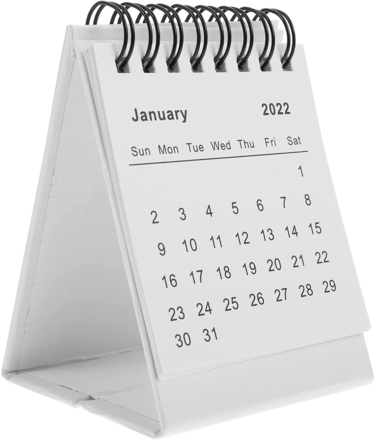 ICHUDAN Mini Desk Calendar 2022, Standing Flip Desk Calendar 2022 ...