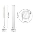 thumbnail image 3 of 16 Pack Laboratory Glass Tube Borosilicate Glass Tube Clear Glass Borosilicate Blowing Tubes 12mm OD 1.5mm Thick Wall Tubing 4 Inch Long Clear Tube with Nylon Tube Pipe Brushes, 3 of 9