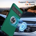 thumbnail image 4 of KOMI for Google Pixel 7 Pro Case, Slim Fit Case for Pixel 7 Pro with Invisible Ring Kickstand, [Military Grade Drop Tested] Dual Layer Shockproof Protective Phone Case for Pixel 7 Pro 6.7", Green, 4 of 5