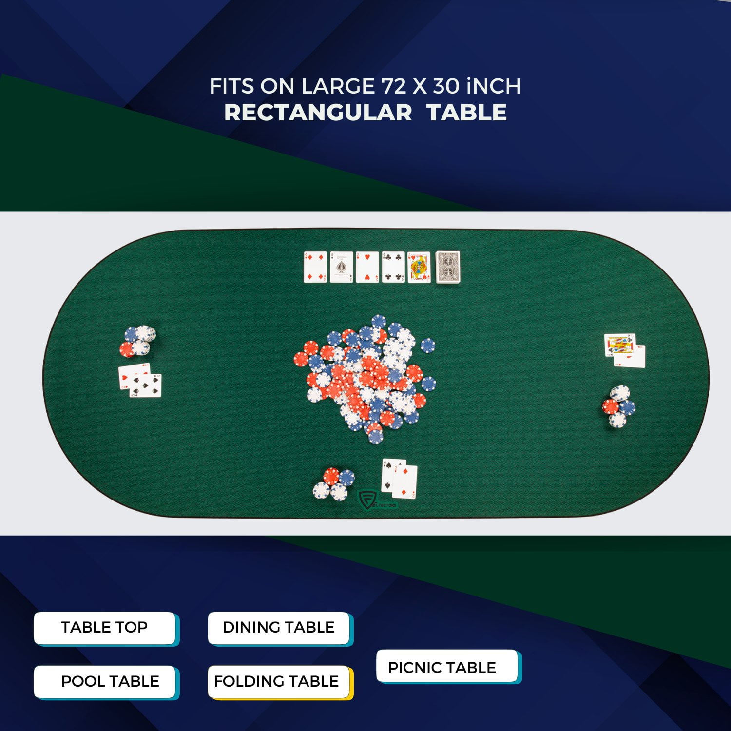 Feltectors Board Game Mat, Table Cover for Mahjong, Poker, Playing Cards, Tile Games, Dominoes 72 x 30 inch