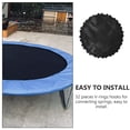 thumbnail image 4 of Miangastore 1 Pce Tapis de Saut Rond Trampoline Noir avec Crochets de Remplacement, 4 of 8