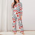 thumbnail image 2 of Fotbe Forest Mushrooms Conjunto de Pijama de Manga Larga para Mujer con Estampado, Ropa de Dormir de 2 Piezas, Conjunto de Casa Suave y Cómodo con Bolsillos-Small, 2 of 7