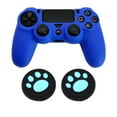 thumbnail image 2 of Anti-Slip Dustproof Silicone Controller Skin and Thumb Grip Cap Set for PS4 DualShock 4 Controller, Pink/Red/Green/Blue/Black/Clear/White, 2 of 4