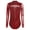 Burgundy, variant on Women Rhinestone Gymnastics Leotard Long Sleeve Figure Skating Ballet Dance Bodysuit Unitard Orange XXL