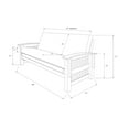 thumbnail image 2 of Kodiak Furniture Washington Frame-Rustic Walnut FinishTaxi Woodsmoke Mattress-Storage Drawers, 2 of 7