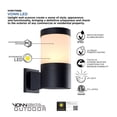 thumbnail image 4 of VONN 11" ETL Certified Integrated LED Aluminum Outdoor Wall Sconce Matte Black, 4 of 9