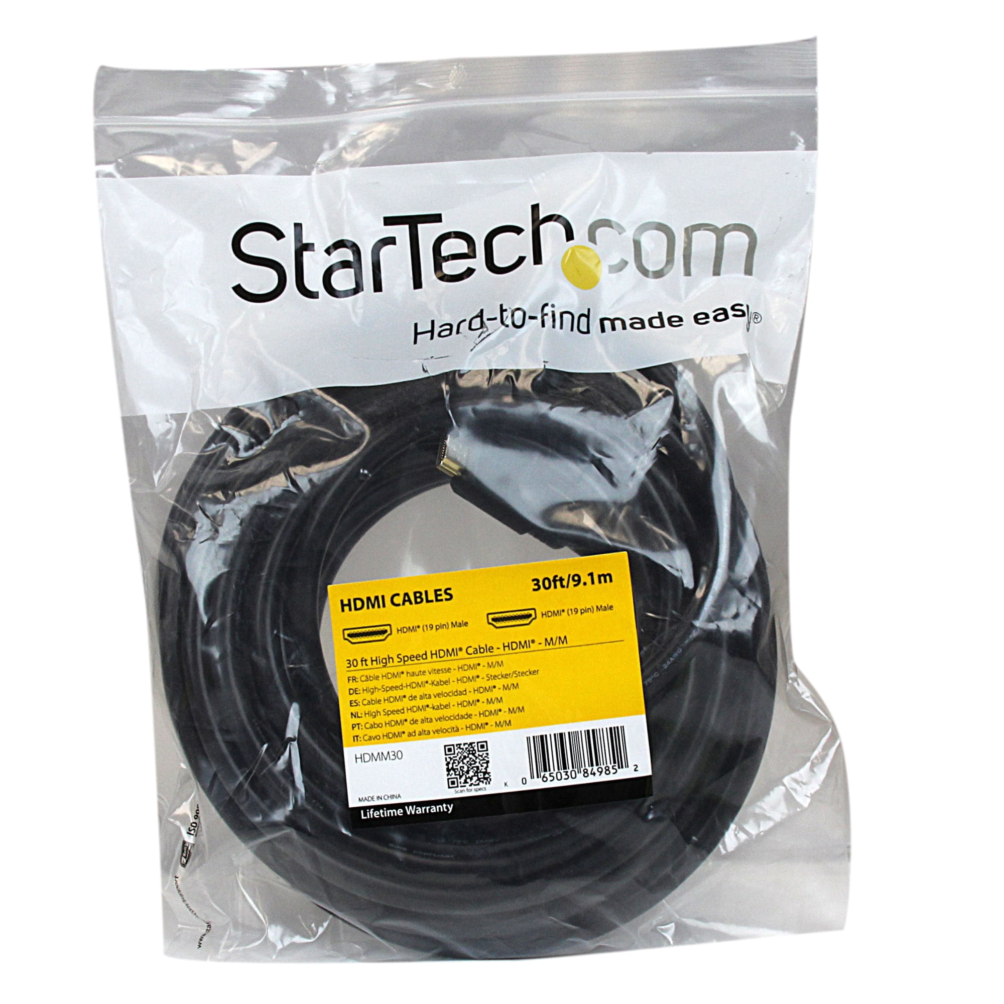 StarTech 30ft High Speed HDMI Cable - Ultra HD 4k x 2k HDMI Cable