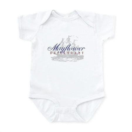 

CafePress - Mayflower Descendant Infant Bodysuit - Baby Light Bodysuit Size Newborn - 24 Months
