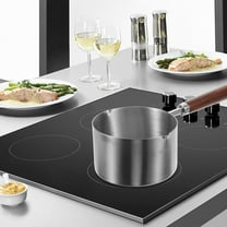 Soimiss Small Mini Boil Pan Saucepan Silver Compact Design Home Users 1Set